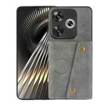 For Xiaomi Poco F6 Double Buckle Card Slots Magnetic Phone Case(Grey)