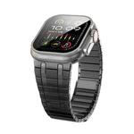 For Apple Watch Ultra 2 49mm Magnetic Stainless Steel Watch Band(Titanium Grey)