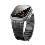 For Apple Watch Ultra 49mm Magnetic Stainless Steel Watch Band(Titanium Grey)