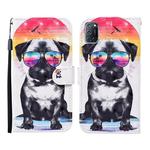 For OPPO A52 3D Painted Pattern Horizontal Flip Leather Case with Holder & Wallet & Card slot & Lanyard(Glasses Dog)