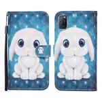 For OPPO A72 3D Painted Pattern Horizontal Flip Leather Case with Holder & Wallet & Card slot & Lanyard(Rabbit)