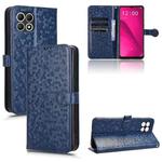 For T-Mobile Revvl 7 5G Honeycomb Dot Texture Leather Phone Case(Blue)