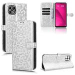 For T-Mobile Revvl 7 5G Honeycomb Dot Texture Leather Phone Case(Silver)