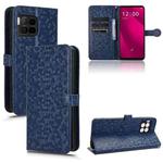 For T-Mobile Revvl 7 Pro 5G Honeycomb Dot Texture Leather Phone Case(Blue)