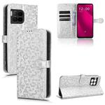 For T-Mobile Revvl 7 Pro 5G Honeycomb Dot Texture Leather Phone Case(Silver)