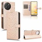 For Blackview Shark 8 Honeycomb Dot Texture Leather Phone Case(Gold)