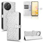 For Blackview Shark 8 Honeycomb Dot Texture Leather Phone Case(Silver)