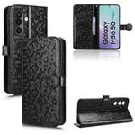 For Samsung Galaxy M56 5G Honeycomb Dot Texture Leather Phone Case(Black)