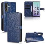 For Samsung Galaxy M56 5G Honeycomb Dot Texture Leather Phone Case(Blue)