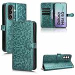 For Samsung Galaxy M56 5G Honeycomb Dot Texture Leather Phone Case(Green)