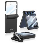 For Samsung Galaxy Z Flip7 5G GKK Integrated Magnetic Full Coverage Flip Phone Case with Pen Box+Pen(Black)