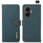 For Redmi Turbo 4 Pro KHAZNEH Custer Texture RFID Genuine Leather Phone Case(Green)