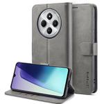 For Redmi 14C LC.IMEEKE Calf Texture Leather Phone Case(Grey)