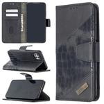 For Huawei P40 Lite Matching Color Crocodile Texture Horizontal Flip PU Leather Case with Wallet & Holder & Card Slots(Black)