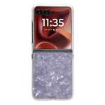 For Motorola Razr 60 Ultra Pearlescent Shell Texture Phone Case(Pink)