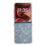 For Motorola Razr 60 Ultra Pearlescent Shell Texture Phone Case(Beige)