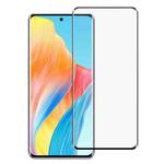 For OPPO A1 Pro Full Glue 9H HD 3D Curved Edge Tempered Glass Film(Black)
