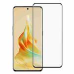 For OPPO Reno8 T 5G Full Glue 9H HD 3D Curved Edge Tempered Glass Film(Black)
