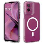 For Motorola Moto G54 / G54 Power MagSafe Clear Acrylic PC Hybrid TPU Phone Case(Transparent)