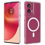 For Motorola Moto G85 / S50 Neo 5G MagSafe Clear Acrylic PC Hybrid TPU Phone Case(Transparent)