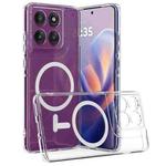 For Motorola Edge 60 Pro 5G MagSafe Clear Acrylic PC Hybrid TPU Phone Case(Transparent)
