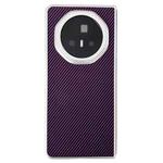 For Honor Magic V3 Carbon Fiber Leather Grain Kevlar Folding Phone Case(Purple)