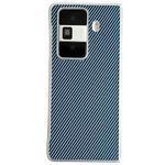 For Honor Magic VS3 Carbon Fiber Leather Grain Kevlar Folding Phone Case(Light Blue)