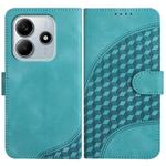 For Redmi Note 14 5G YX0060 Elephant Head Embossed Phone Leather Case with Lanyard(Light Blue)