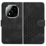 For Redmi Note 14 Pro+ 5G Elephant Head Embossed Phone Leather Case with Lanyard(Black)