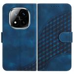 For Redmi Note 14 Pro+ 5G Elephant Head Embossed Phone Leather Case with Lanyard(Royal Blue)