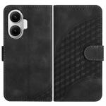 For Redmi Turbo 4 Pro / Xiaomi Poco F7 Elephant Head Embossed Phone Leather Case with Lanyard(Black)