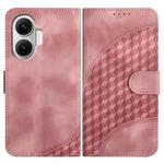 For Redmi Turbo 4 Pro / Xiaomi Poco F7 Elephant Head Embossed Phone Leather Case with Lanyard(Pink)