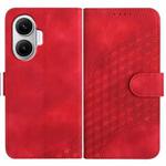 For Redmi Turbo 4 Pro / Xiaomi Poco F7 Elephant Head Embossed Phone Leather Case with Lanyard(Red)
