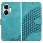 For Redmi Turbo 4 Pro / Xiaomi Poco F7 Elephant Head Embossed Phone Leather Case with Lanyard(Light Blue)