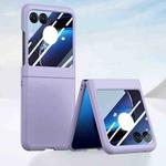 For Motorola Razr 50 Integrated PC Skin Feel Shockproof Phone Case(Purple)
