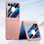 For Motorola Razr 50 Integrated PC Skin Feel Shockproof Phone Case(Pink)