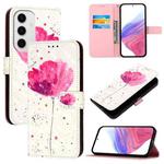 For Samsung Galaxy S24 FE 5G 3D Painting Horizontal Flip Leather Phone Case(Flower)