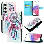 For Samsung Galaxy S24 FE 5G 3D Painting Horizontal Flip Leather Phone Case(Color Drop Wind Chimes)