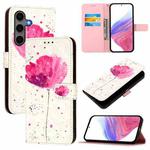 For Samsung Galaxy S25+ 5G 3D Painting Horizontal Flip Leather Phone Case(Flower)