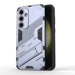 For Samsung Galaxy S24 FE 5G Punk Armor 2 in 1 PC + TPU Shockproof Phone Case with Invisible Holder(Grey)