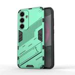 For Samsung Galaxy S25+ 5G Punk Armor 2 in 1 PC + TPU Shockproof Phone Case with Invisible Holder(Green)