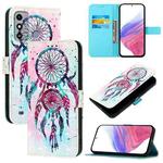 For ZTE Blade A53 3D Painting Horizontal Flip Leather Phone Case(Color Drop Wind Chimes)