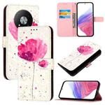 For ZTE Blade A73 5G 3D Painting Horizontal Flip Leather Phone Case(Flower)