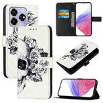 For ZTE Blade V60 / Axon 60 3D Painting Horizontal Flip Leather Phone Case(Skull)