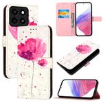 For ZTE Blade A35 / A55 3D Painting Horizontal Flip Leather Phone Case(Flower)