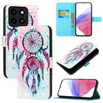 For ZTE Blade A35 / A55 3D Painting Horizontal Flip Leather Phone Case(Color Drop Wind Chimes)