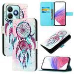 For ZTE Blade A75 4G 3D Painting Horizontal Flip Leather Phone Case(Color Drop Wind Chimes)