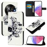 For ZTE Blade A75 5G / Nubia Focus 3D Painting Horizontal Flip Leather Phone Case(Skull)