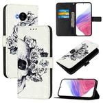 For Nokia C30 3D Painting Horizontal Flip Leather Phone Case(Skull)