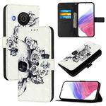 For Nokia X20 / X10 3D Painting Horizontal Flip Leather Phone Case(Skull)